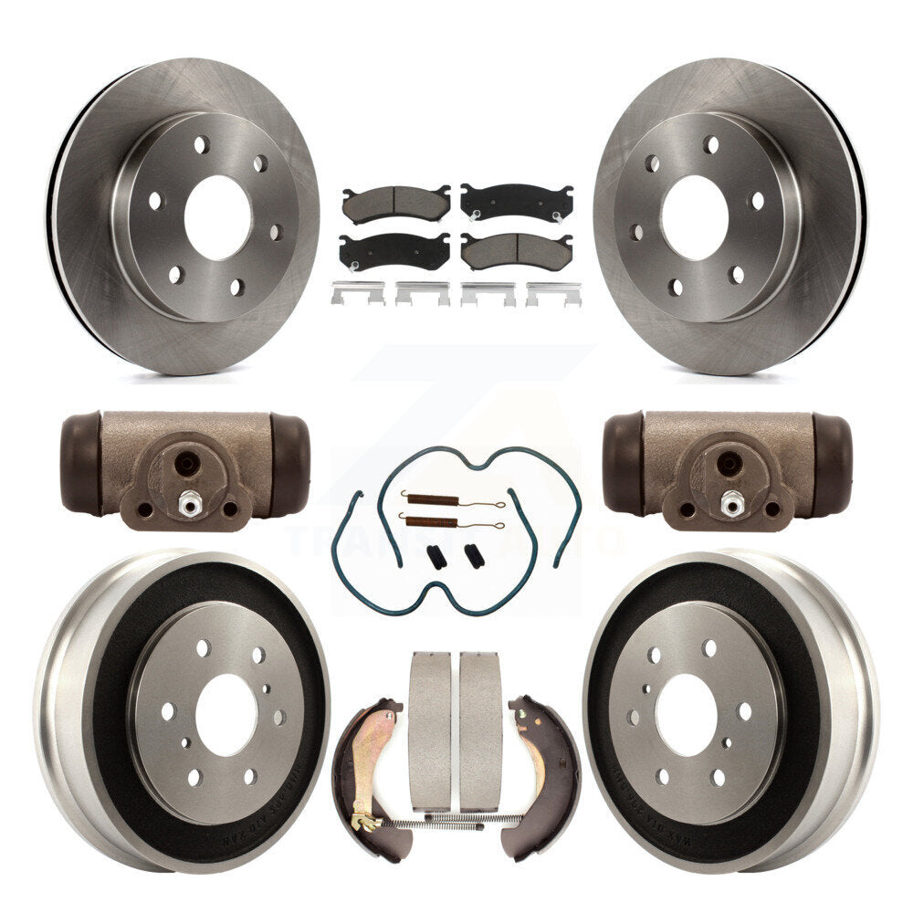[Avant + Arrière] Kit de Disque et plaquette (céramique) de frein pour Chevrolet Silverado 1500 GMC Sierra Classic avec 7000 Lb GVW K8C-102861