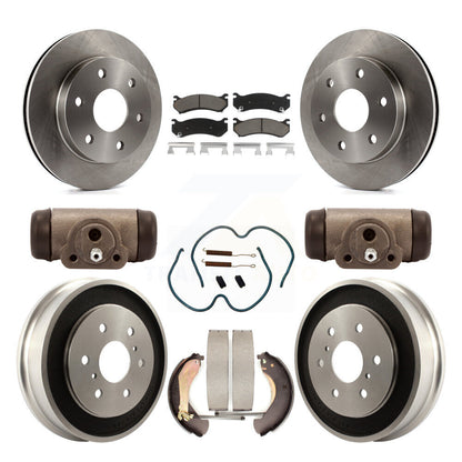 [Avant + Arrière] Kit de Disque et plaquette (céramique) de frein pour Chevrolet Silverado 1500 GMC Sierra Classic avec 7000 Lb GVW K8C-102861