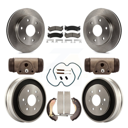 [Avant + Arrière] Kit de Disque et plaquette (céramique) de frein pour Chevrolet Silverado 1500 GMC Sierra Classic avec 7000 Lb GVW K8C-102861