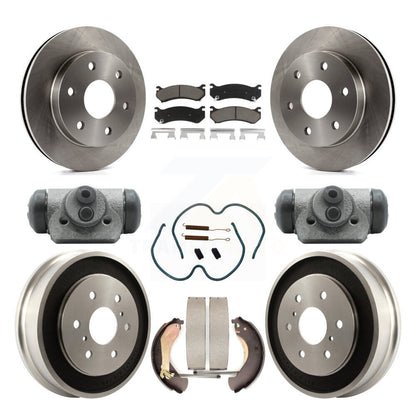 [Avant + Arrière] Kit de Disque et plaquette (céramique) de frein pour Chevrolet Silverado 1500 GMC Sierra Classic avec 6400 Lb GVW K8C-102862