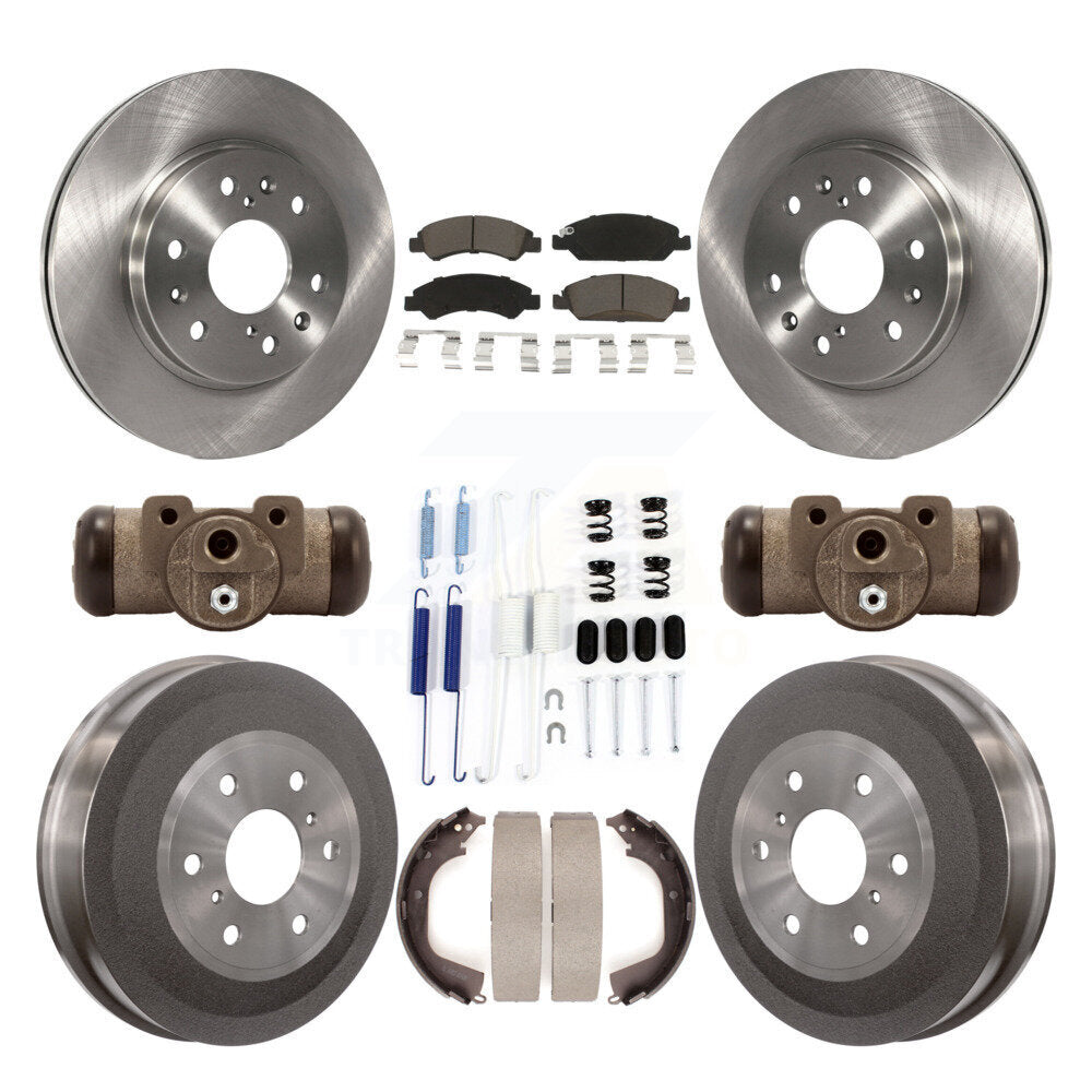 [Avant + Arrière] Kit de Disque et plaquette (céramique) de frein pour Chevrolet Silverado 1500 GMC Sierra avec 6400 Lb GVW K8C-102863
