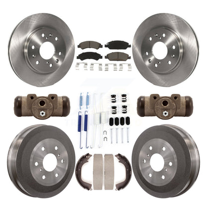 [Avant + Arrière] Kit de Disque et plaquette (céramique) de frein pour Chevrolet Silverado 1500 GMC Sierra avec 6400 Lb GVW K8C-102863