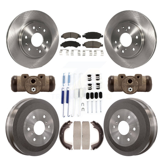 [Avant + Arrière] Kit de Disque et plaquette (céramique) de frein pour Chevrolet Silverado 1500 GMC Sierra avec 6400 Lb GVW K8C-102863