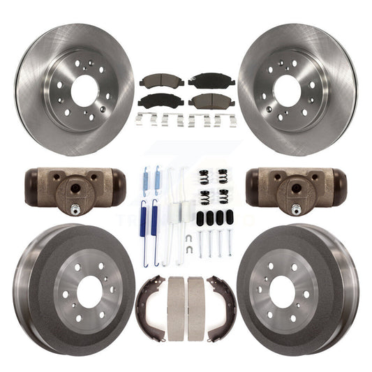 [Avant + Arrière] Kit de Disque et plaquette (céramique) de frein pour Chevrolet Silverado 1500 GMC Sierra avec 7000 Lb GVW K8C-102864