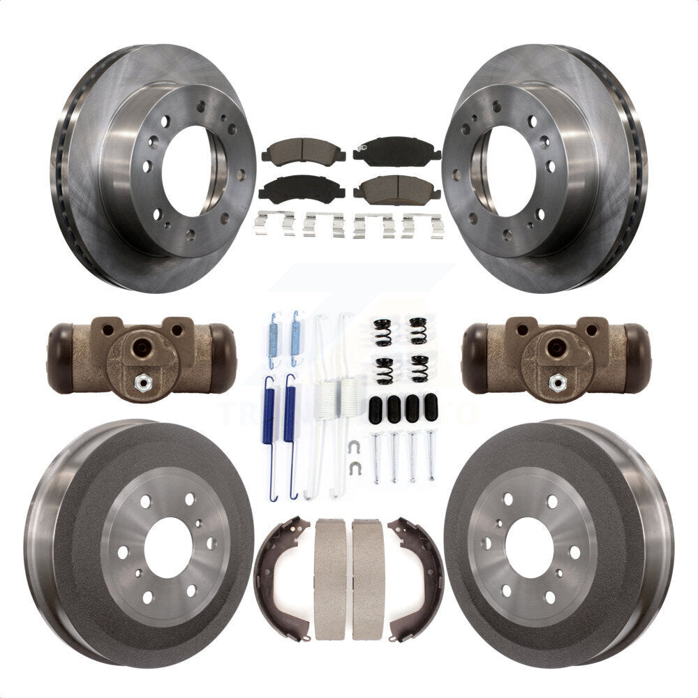 [Avant + Arrière] Kit de Disque et plaquette (céramique) de frein pour 2011 Chevrolet Silverado 1500 Hybrid avec 6400 Lb GVW K8C-102865 par Transit Auto
