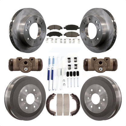 [Avant + Arrière] Kit de Disque et plaquette (céramique) de frein pour 2011 Chevrolet Silverado 1500 Hybrid avec 6400 Lb GVW K8C-102865 par Transit Auto