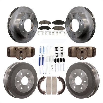 [Avant + Arrière] Kit de Disque et plaquette (céramique) de frein pour 2011 Chevrolet Silverado 1500 Hybrid avec 7000 Lb GVW K8C-102866 par Transit Auto