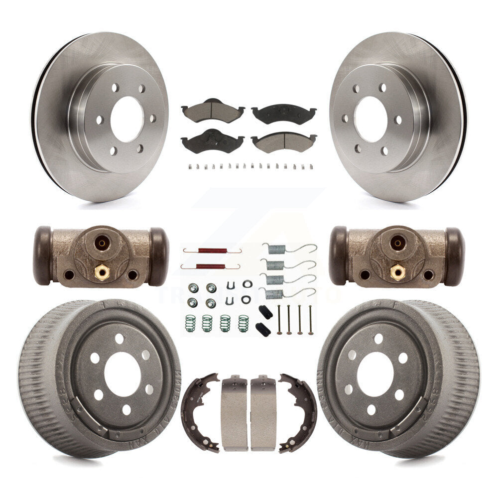 [Avant + Arrière] Kit de Disque et plaquette (céramique) de frein pour 2000-2002 Dodge Dakota avec 9" Diameter K8C-102867
