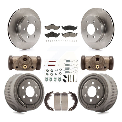 [Avant + Arrière] Kit de Disque et plaquette (céramique) de frein pour 2000-2002 Dodge Dakota avec 9" Diameter K8C-102867