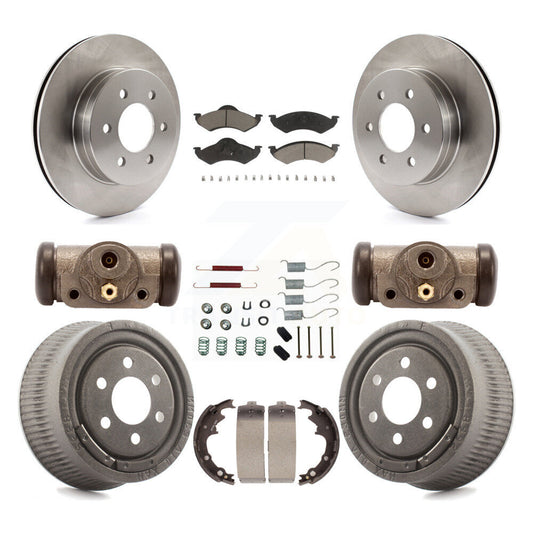 [Avant + Arrière] Kit de Disque et plaquette (céramique) de frein pour 2000-2002 Dodge Dakota avec 9" Diameter K8C-102867
