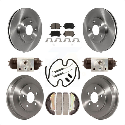 [Avant + Arrière] Kit de Disque et plaquette (céramique) de frein pour 2009 Chevrolet HHR LT Panel LS K8C-102869 par Transit Auto