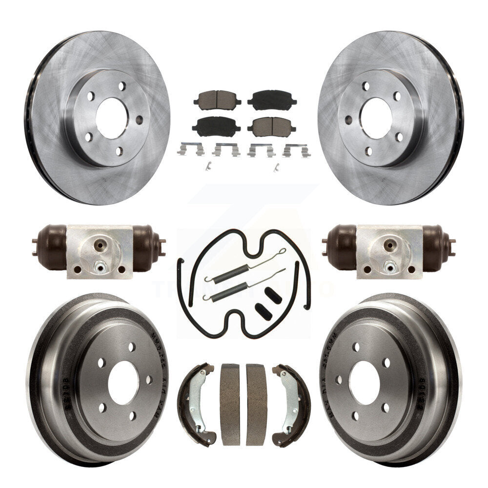 [Avant + Arrière] Kit de Disque et plaquette (céramique) de frein pour 2007 Chevrolet Cobalt LT LTZ LS avec 5 Lug Wheels K8C-102876