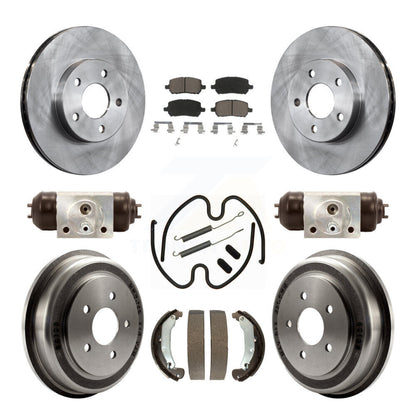 [Avant + Arrière] Kit de Disque et plaquette (céramique) de frein pour 2007 Chevrolet Cobalt LT LTZ LS avec 5 Lug Wheels K8C-102876