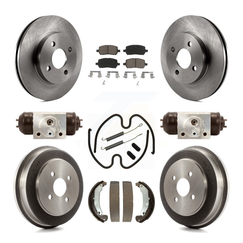 [Avant + Arrière] Kit de Disque et plaquette (céramique) de frein pour Chevrolet Cobalt Saturn Ion Pontiac Pursuit K8C-102877