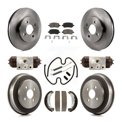 [Avant + Arrière] Kit de Disque et plaquette (céramique) de frein pour Chevrolet Cobalt Saturn Ion Pontiac Pursuit K8C-102877
