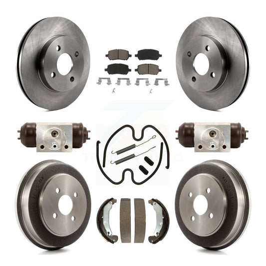 [Avant + Arrière] Kit de Disque et plaquette (céramique) de frein pour Chevrolet Cobalt Saturn Ion Pontiac Pursuit K8C-102877