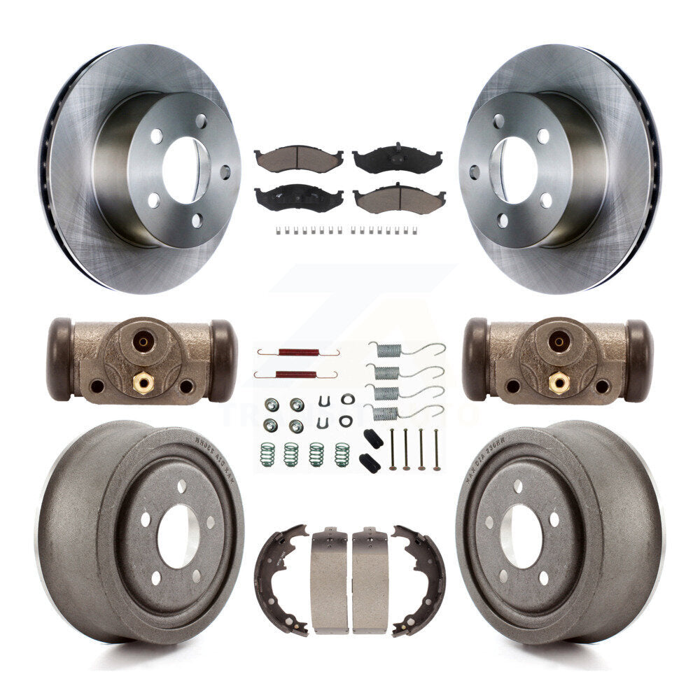 [Avant + Arrière] Kit de Disque et plaquette (céramique) de frein pour Jeep Cherokee Wrangler avec 9" Diameter K8C-102880