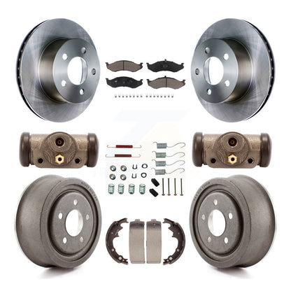[Avant + Arrière] Kit de Disque et plaquette (céramique) de frein pour Jeep Cherokee Wrangler avec 9" Diameter K8C-102880
