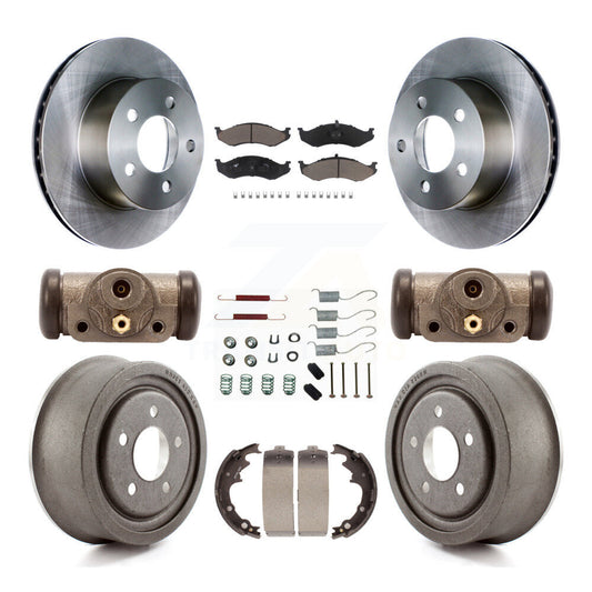 [Avant + Arrière] Kit de Disque et plaquette (céramique) de frein pour Jeep Cherokee Wrangler avec 9" Diameter K8C-102880