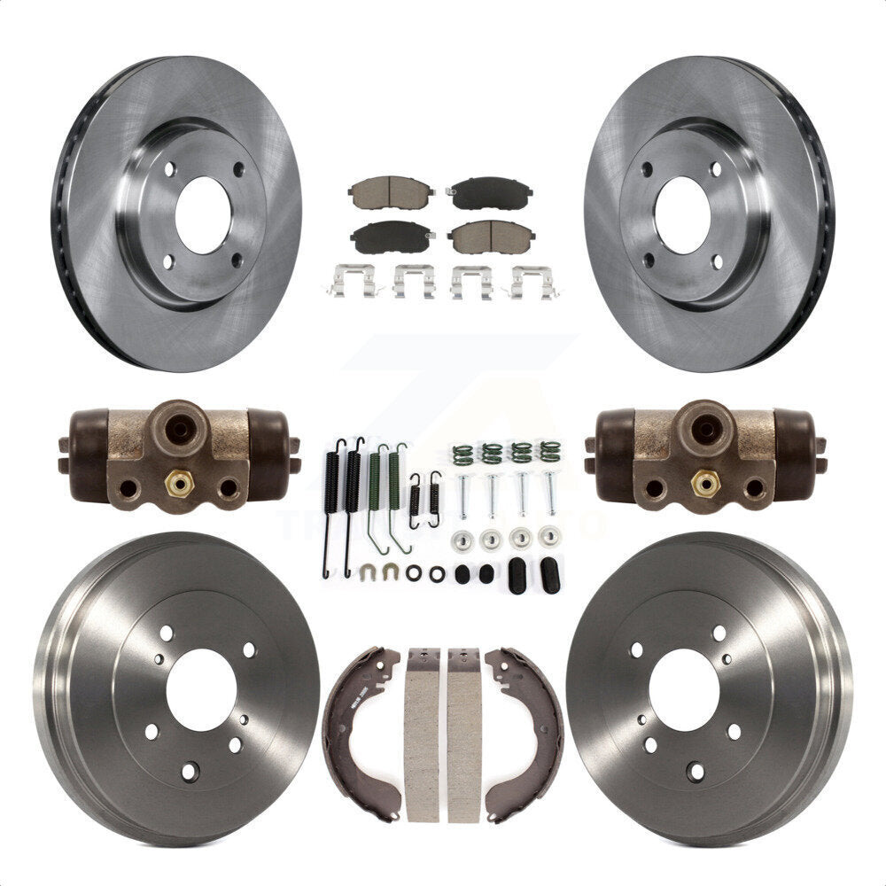 [Avant + Arrière] Kit de Disque et plaquette (céramique) de frein pour Nissan Sentra Versa Cube K8C-102893 par Transit Auto