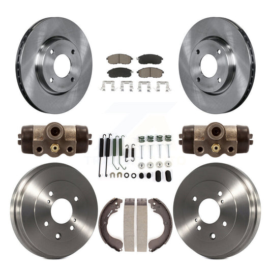 [Avant + Arrière] Kit de Disque et plaquette (céramique) de frein pour Nissan Sentra Versa Cube K8C-102893