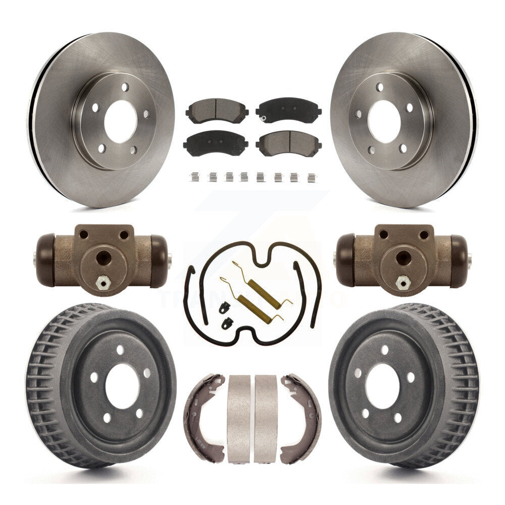 [Avant + Arrière] Kit de Disque et plaquette (céramique) de frein pour 2002-2004 Chevrolet Venture Pontiac Montana Oldsmobile Silhouette K8C-102894