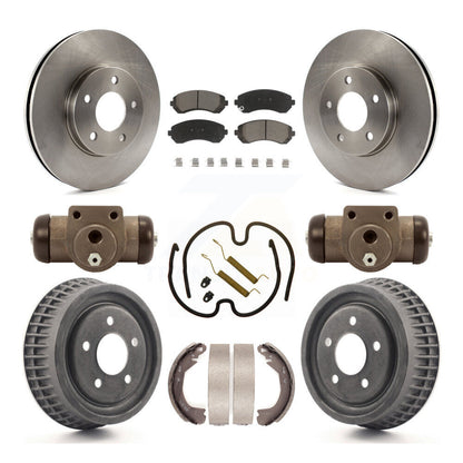 [Avant + Arrière] Kit de Disque et plaquette (céramique) de frein pour 2002-2004 Chevrolet Venture Pontiac Montana Oldsmobile Silhouette K8C-102894