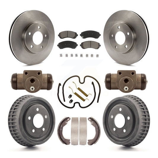 [Avant + Arrière] Kit de Disque et plaquette (céramique) de frein pour 2002-2004 Chevrolet Venture Pontiac Montana Oldsmobile Silhouette K8C-102894