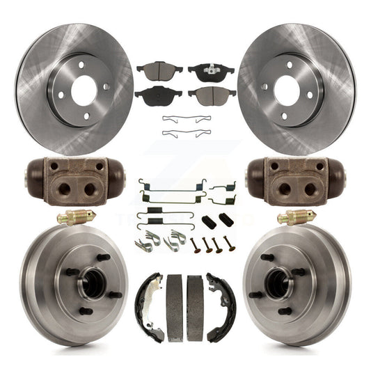 [Avant + Arrière] Kit de Disque et plaquette (céramique) de frein pour 2005-2007 Ford Focus Wheel Bearing Includes K8C-102896