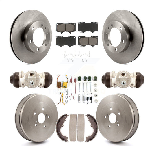 [Avant + Arrière] Kit de Disque et plaquette (céramique) de frein pour 2015 Toyota Tacoma Base avec RWD 2.7L avec 6 Lug Wheels K8C-102899 par Transit Auto