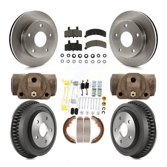 [Avant + Arrière] Kit de Disque et plaquette (céramique) de frein pour 1994-1999 Dodge Ram 1500 4WD K8C-102902 par Transit Auto