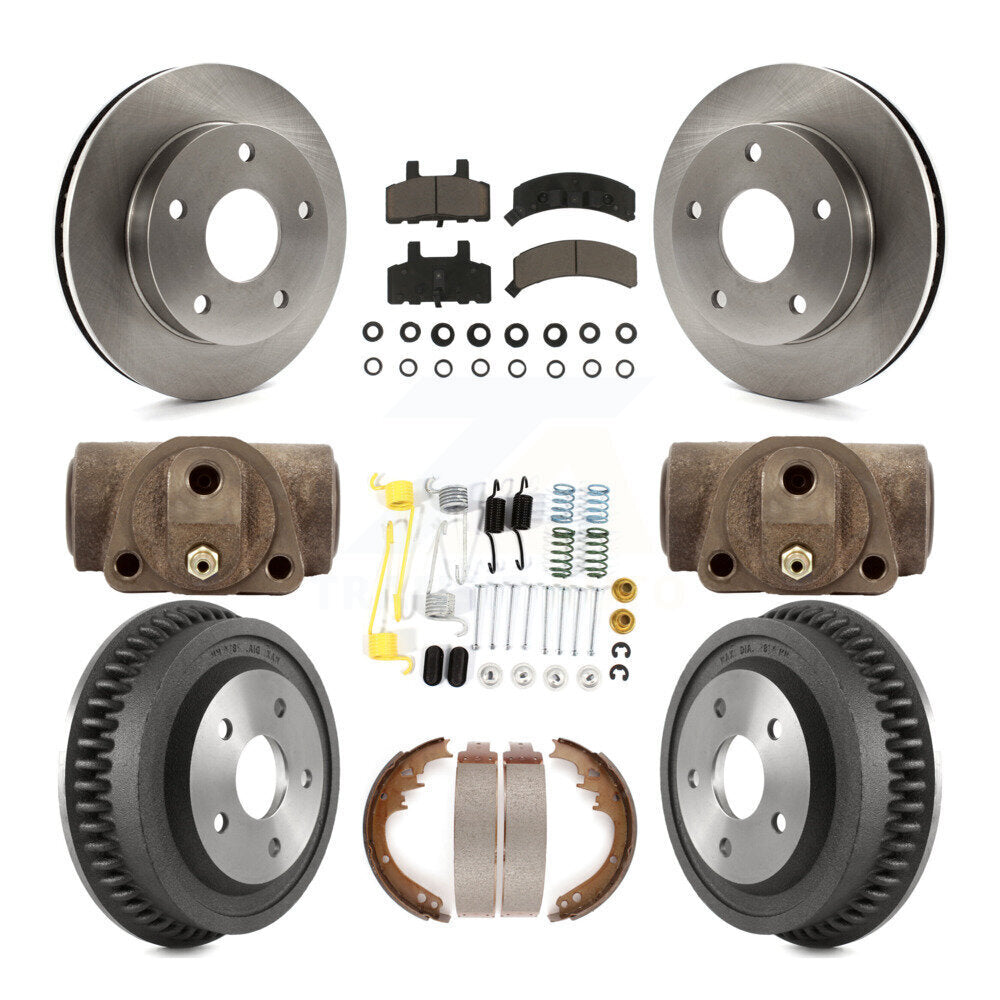 [Avant + Arrière] Kit de Disque et plaquette (céramique) de frein pour 1994-1999 Dodge Ram 1500 4WD K8C-102902