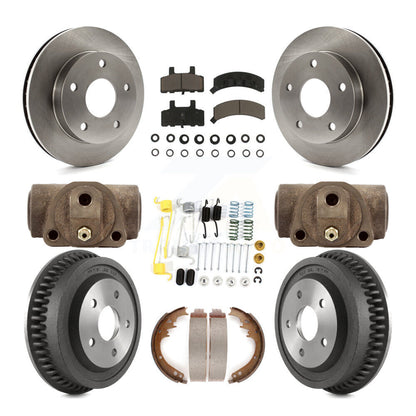 [Avant + Arrière] Kit de Disque et plaquette (céramique) de frein pour 1994-1999 Dodge Ram 1500 4WD K8C-102902