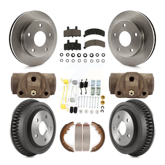 [Avant + Arrière] Kit de Disque et plaquette (céramique) de frein pour 1994-1999 Dodge Ram 1500 4WD K8C-102902