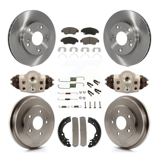 [Avant + Arrière] Kit de Disque et plaquette (céramique) de frein pour 2006-2008 Honda Civic Hybrid K8C-102905