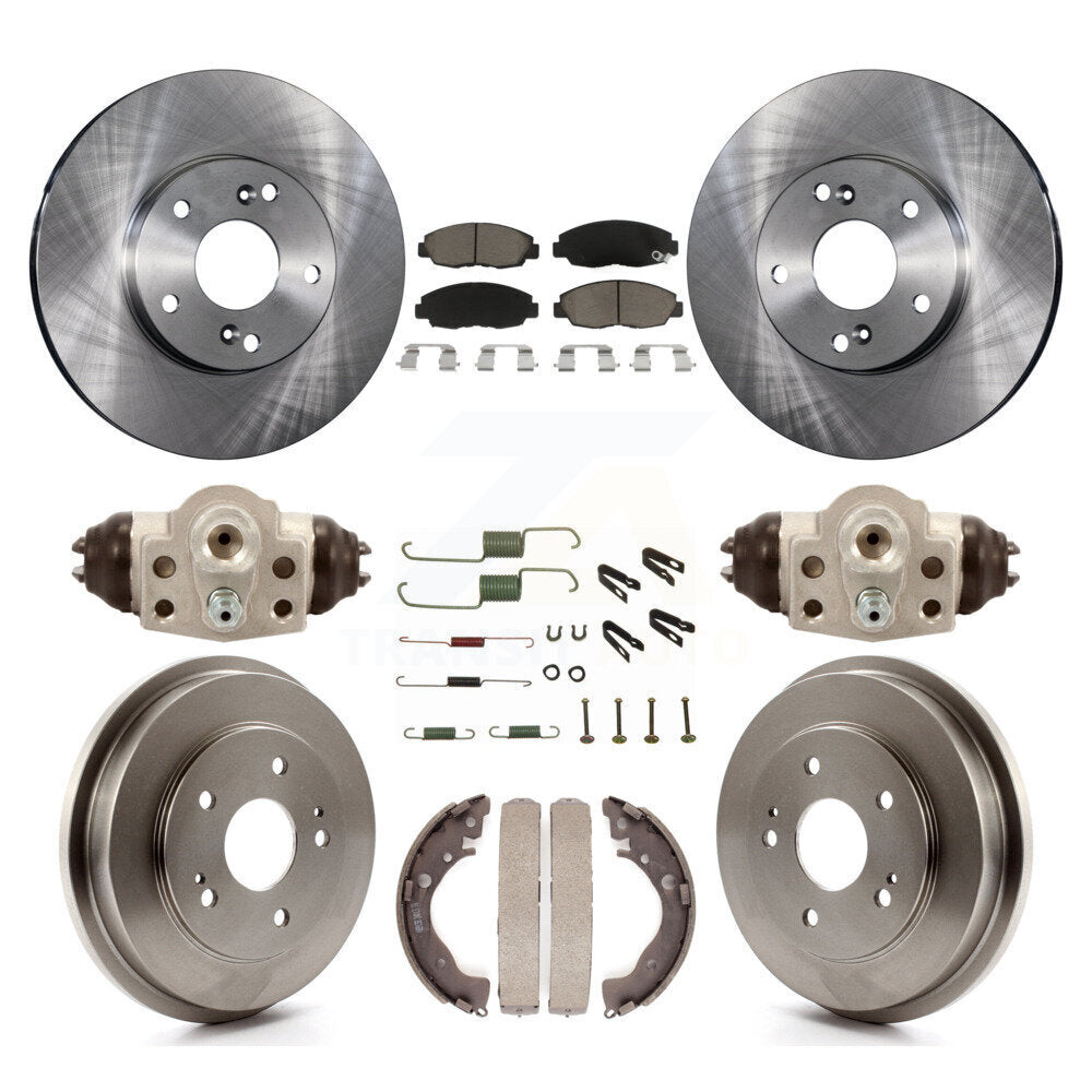 [Avant + Arrière] Kit de Disque et plaquette (céramique) de frein pour 2011 Honda Civic GX K8C-102906