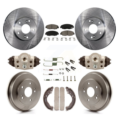 [Avant + Arrière] Kit de Disque et plaquette (céramique) de frein pour 2011 Honda Civic GX K8C-102906