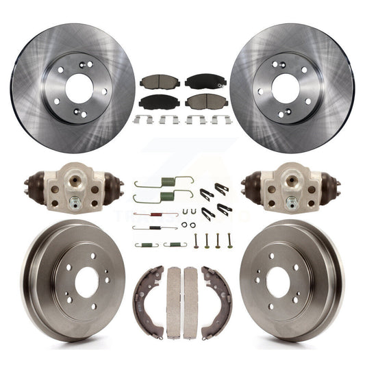 [Avant + Arrière] Kit de Disque et plaquette (céramique) de frein pour 2011 Honda Civic GX K8C-102906