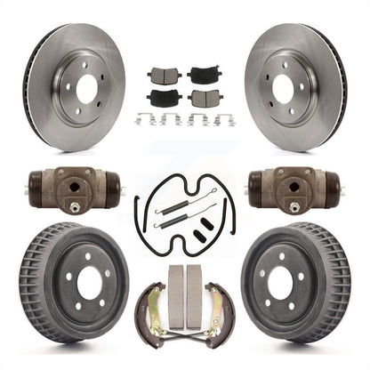 [Avant + Arrière] Kit de Disque et plaquette (céramique) de frein pour 2004 Chevrolet Malibu rear brakes avec 296mm Diameter Rotor K8C-102907 par Transit Auto