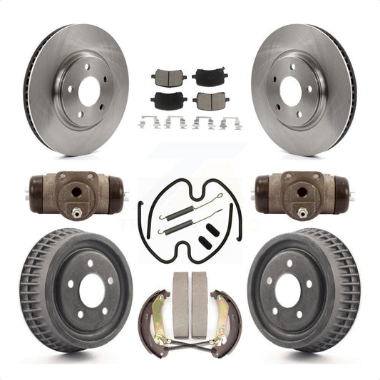 [Avant + Arrière] Kit de Disque et plaquette (céramique) de frein pour 2004 Chevrolet Malibu rear brakes avec 296mm Diameter Rotor K8C-102907 par Transit Auto