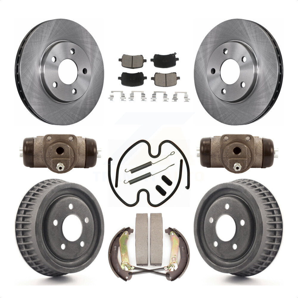 [Avant + Arrière] Kit de Disque et plaquette (céramique) de frein pour 2004 Chevrolet Malibu rear brakes avec 276mm Diameter Rotor K8C-102908 par Transit Auto