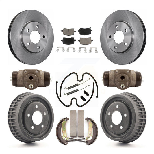 [Avant + Arrière] Kit de Disque et plaquette (céramique) de frein pour 2004 Chevrolet Malibu rear brakes avec 276mm Diameter Rotor K8C-102908 par Transit Auto