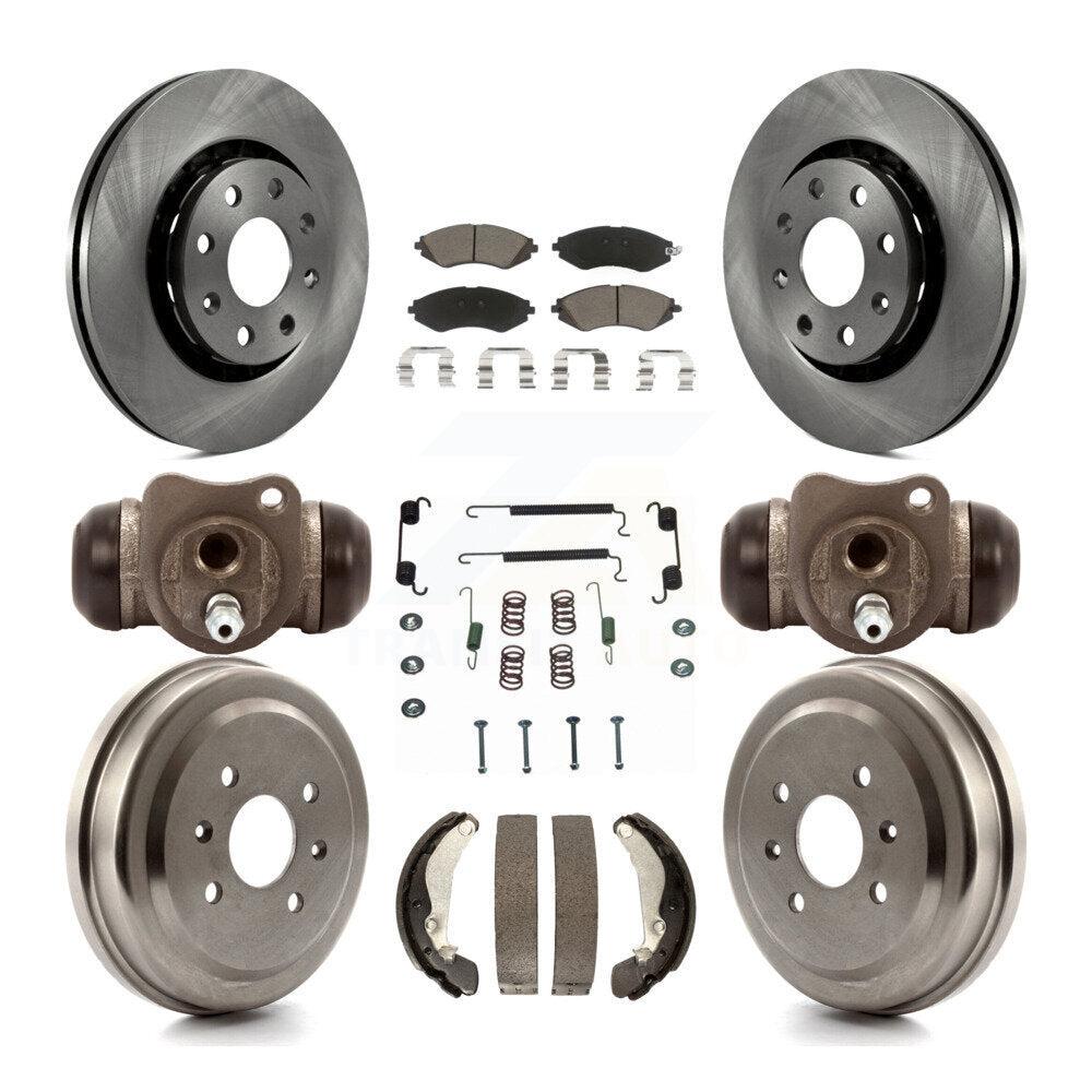 [Avant + Arrière] Kit de Disque et plaquette (céramique) de frein pour Chevrolet Aveo Spark Aveo5 Pontiac G3 Suzuki Wave Wave5 Swift+ K8C-102915