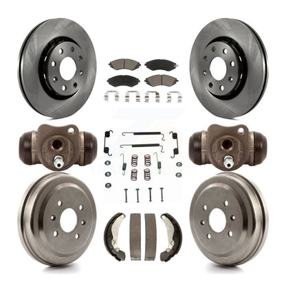 [Avant + Arrière] Kit de Disque et plaquette (céramique) de frein pour Chevrolet Aveo Spark Aveo5 Pontiac G3 Suzuki Wave Wave5 Swift+ K8C-102915