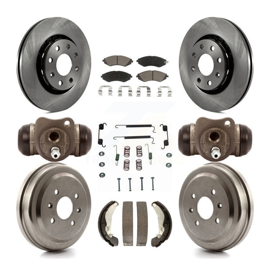 [Avant + Arrière] Kit de Disque et plaquette (céramique) de frein pour Chevrolet Aveo Spark Aveo5 Pontiac G3 Suzuki Wave Wave5 Swift+ K8C-102915