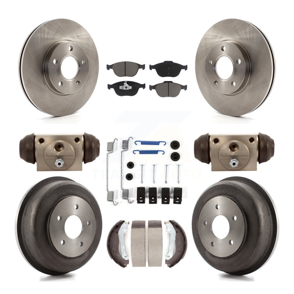 [Avant + Arrière] Kit de Disque et plaquette (céramique) de frein pour 2010-2013 Ford Connect K8C-102920