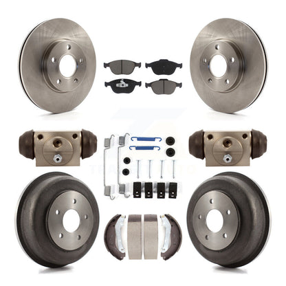 [Avant + Arrière] Kit de Disque et plaquette (céramique) de frein pour 2010-2013 Ford Connect K8C-102920