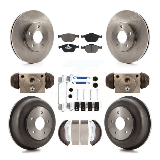 [Avant + Arrière] Kit de Disque et plaquette (céramique) de frein pour 2010-2013 Ford Connect K8C-102920