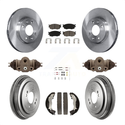 [Avant + Arrière] Kit de Disque et plaquette (céramique) de frein pour Hyundai Accent Kia Rio Rio5 K8C-102922 par Transit Auto