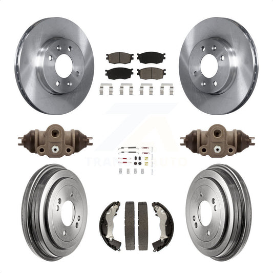 [Avant + Arrière] Kit de Disque et plaquette (céramique) de frein pour Hyundai Accent Kia Rio Rio5 K8C-102922 par Transit Auto